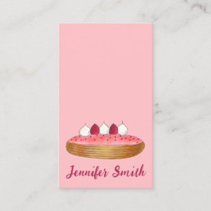 Eclair French Choux Pastry Chef Baker Bakery Food Business Card