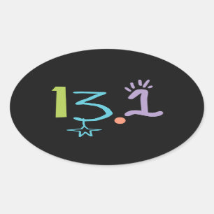 Eclectic 13.1 Half Marathon Sticker