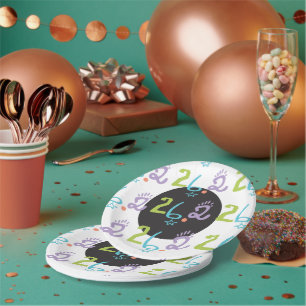 Eclectic 26.2 Marathon Party Supplies Paper Plate