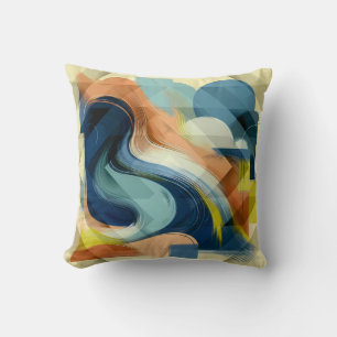 Eclectic Abstract Art Cushion