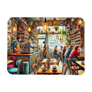 Eclectic Cafe in Melbourne Mug Magnet