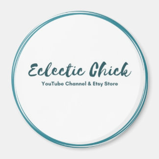 Eclectic Chick YouTube & Etsy Store Logo Magnet