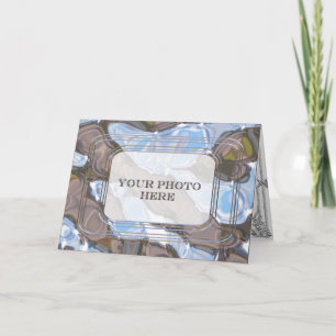 Eclectic Framed photo customisable Holiday Card