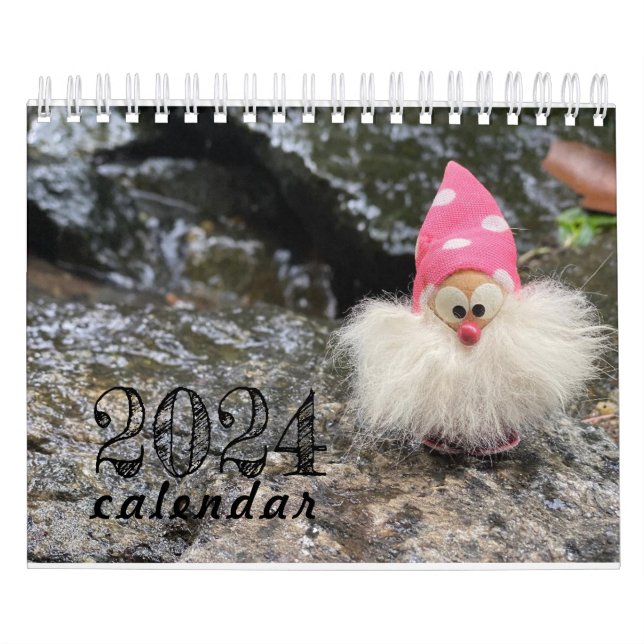 Eclectic Fun Gnomes Angels Polish 2024 Calendar (Cover)