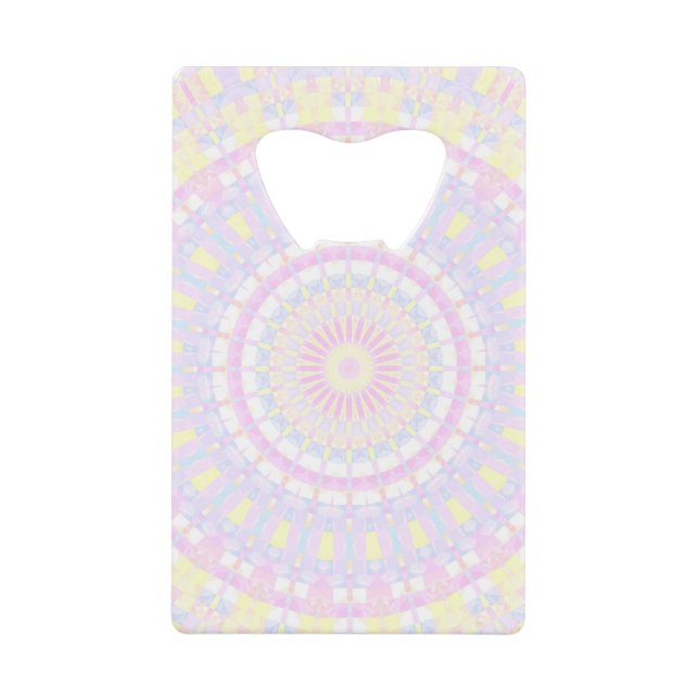 Eclectic Intricate Boho Colourful Pastel Mandala (Front)