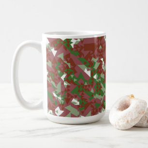 Eclectic Mod Retro Geometric Christmas Pattern Coffee Mug