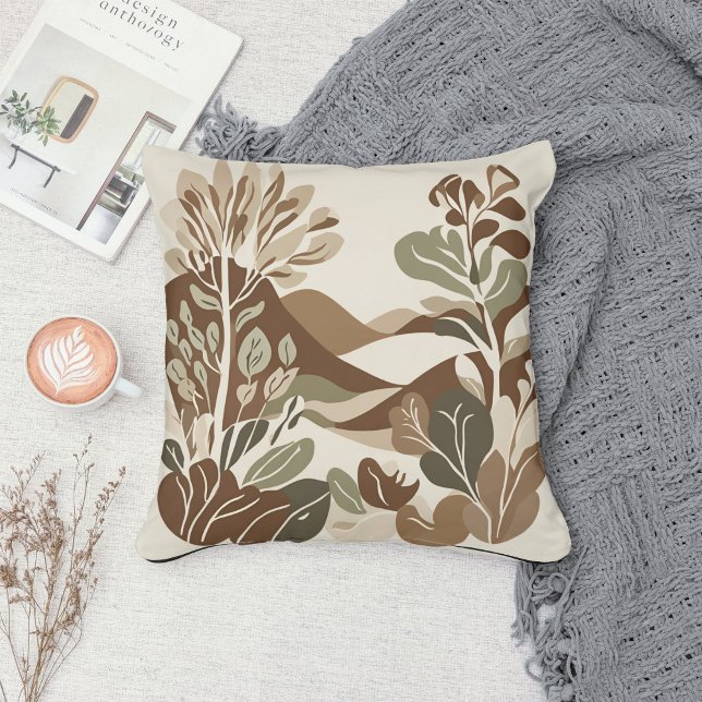 Eclectic Natural Terracotta Boho Rustic Cushion (Creator Uploaded)