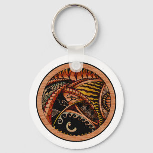 Eclectic Oceania Two Key Ring