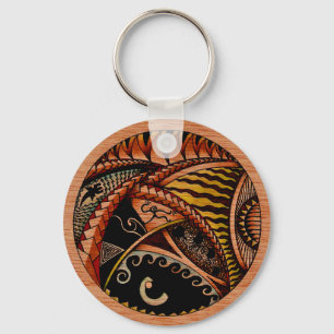 Eclectic Oceania Two Key Ring