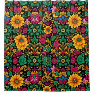 Eclectic Overload Shower Curtain – Maximalist