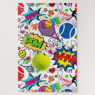 😍🤩Eclectic tennis🎾 pattern  Jigsaw Puzzle