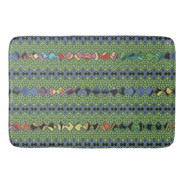 Eclectic Tie Dye Bath Mat (Front)