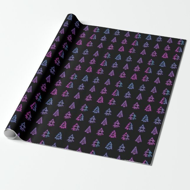 Eclectic Tree  Wrapping Paper (Unrolled)