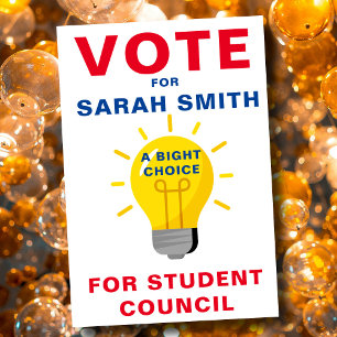 Eclectic Vote for Class President: BRIGHT CHOICE Flyer