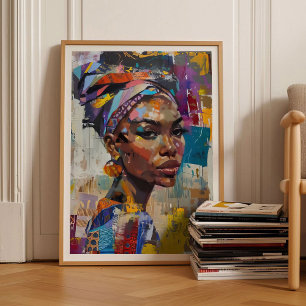 Eclectic Woman Painting Pop Art Large Wall Art Max