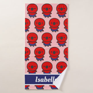 Eclectus Parrot / Female Bath Towel