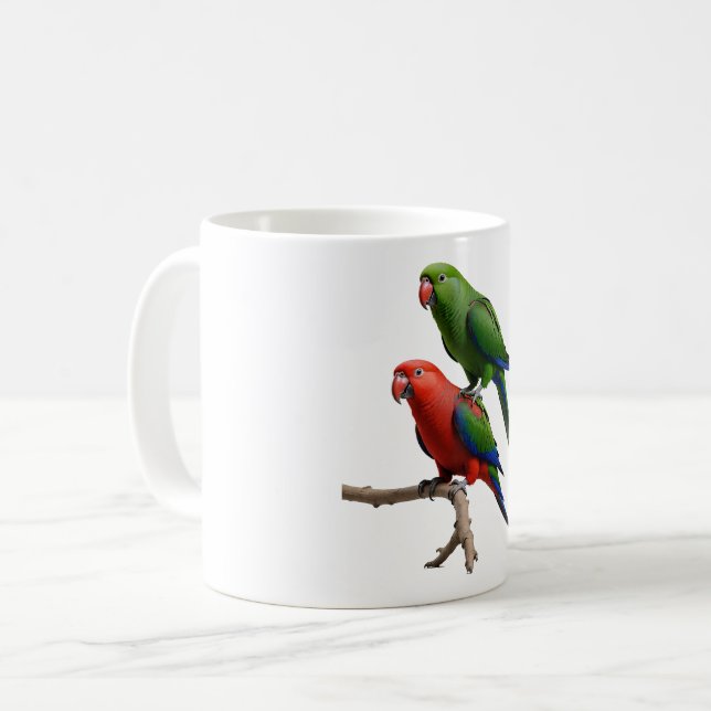 Eclectus Parrots Coffee Mug (Front Left)