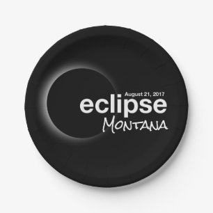 eclipse 2017 Montana Paper Plate