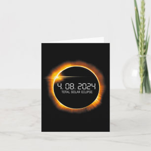 Eclipse 2024 April 8 Totality Mens Womens Kids Card
