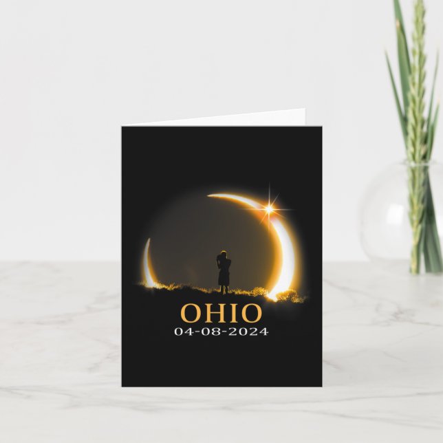 Eclipse 2024 Ohio Total Solar Eclipse 1  Card (Front)