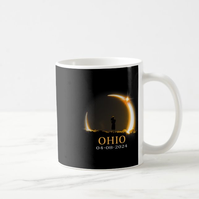 Eclipse 2024 Ohio Total Solar Eclipse 1  Coffee Mug (Right)