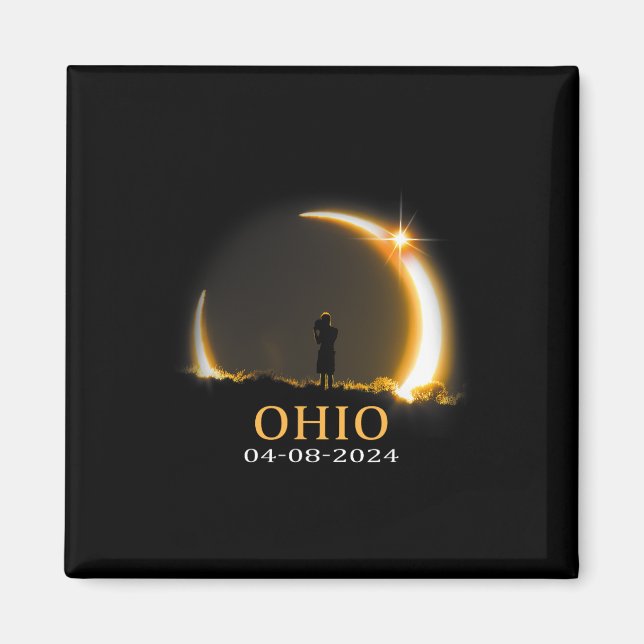Eclipse 2024 Ohio Total Solar Eclipse 1  Magnet (Front)