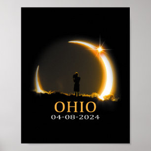 Eclipse 2024 Ohio Total Solar Eclipse 1  Poster