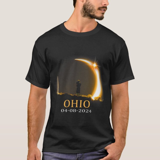 Eclipse 2024 Ohio Total Solar Eclipse 1  T-Shirt (Front)