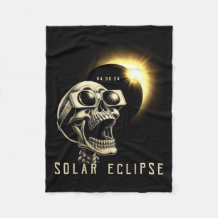 Eclipse 2024 Shirt Total Eclipse April 8th 2024 Sk Fleece Blanket