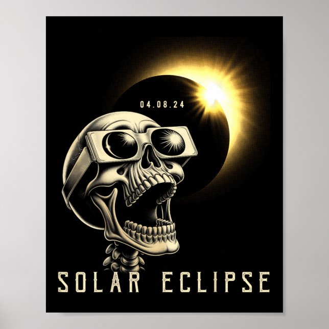 Eclipse 2024 Shirt Total Eclipse April 8th 2024 Sk Poster (Front)