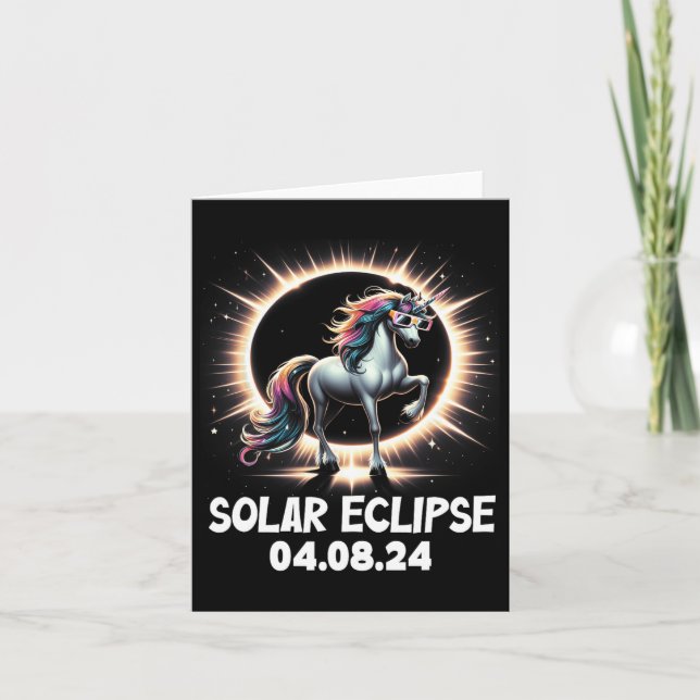Eclipse 2024 Shirt Total Eclipse April 8th 24 Unic Card (Front)