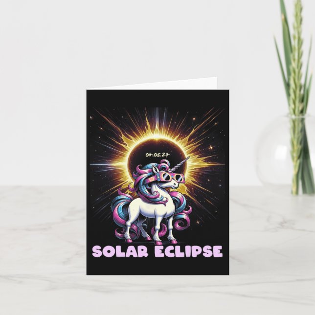 Eclipse 2024 Shirt Total Eclipse April 8th 24 Unic Card (Front)