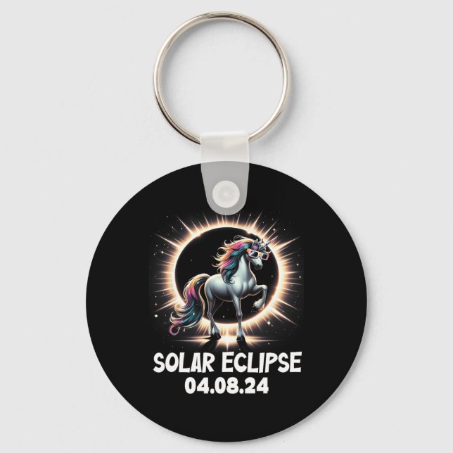 Eclipse 2024 Shirt Total Eclipse April 8th 24 Unic Key Ring (Front)