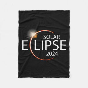 Eclipse 2024 Shirt Total Solar Eclipse Party Fleece Blanket