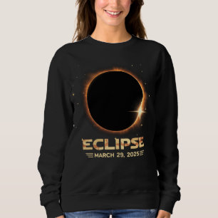 Eclipse 2025 Cool Astronomy lovers Solar Eclipse Sweatshirt