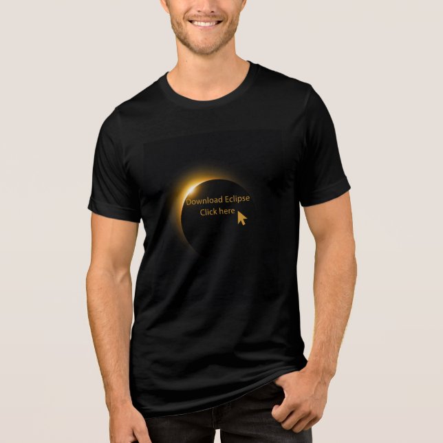 Eclipse 2026 Download Now Tri-Blend Shirt (Front)