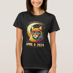 Eclipse April 8 2024 Cats Lovers T-Shirt