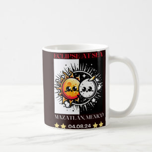 Eclipse at Sea Mazatlán, Mexico Total Solar Eclips Coffee Mug