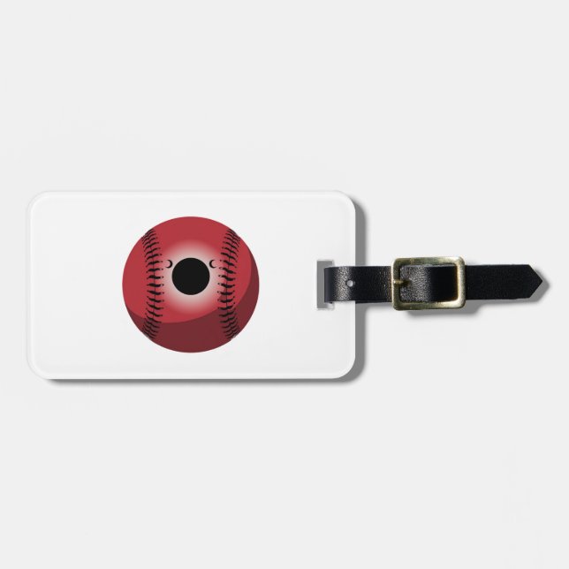 Eclipse Baseball Luggage Tag (Front Horizontal)