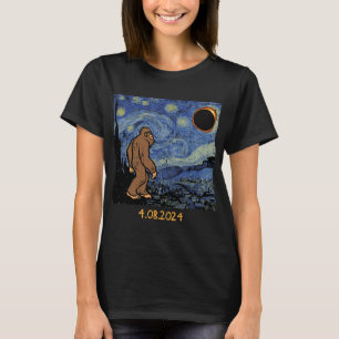 Eclipse Bigfoot Starry Night Sasquatch Men Women K T-Shirt