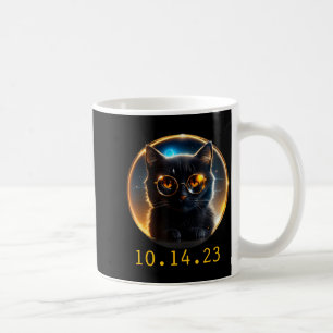 Eclipse Cat October 2023 Total Annular Solar Eclip Coffee Mug