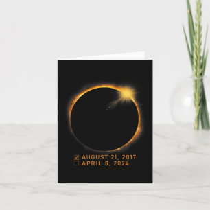 Eclipse Checklist Total Solar Eclipse April 8 2024 Card