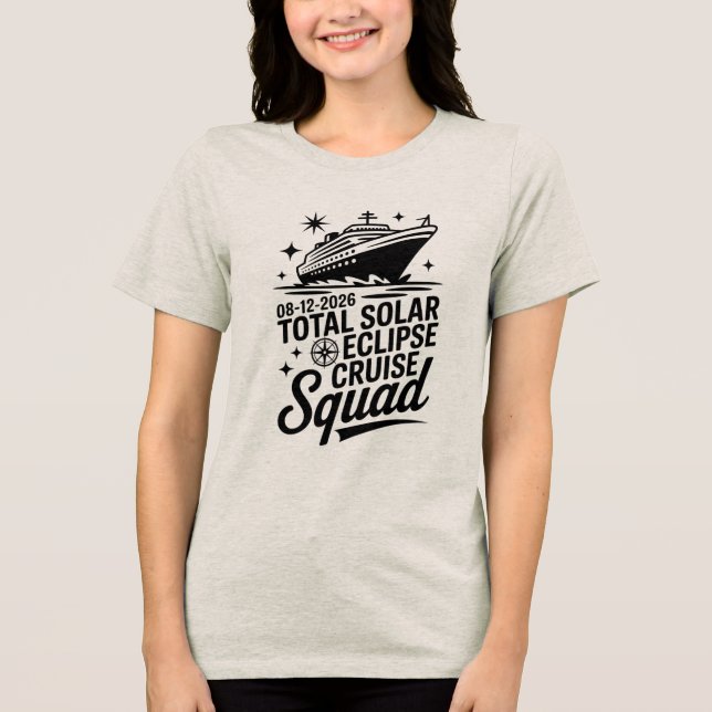 Eclipse Cruise 2026 Shirt Nautical Squad matching (Front)