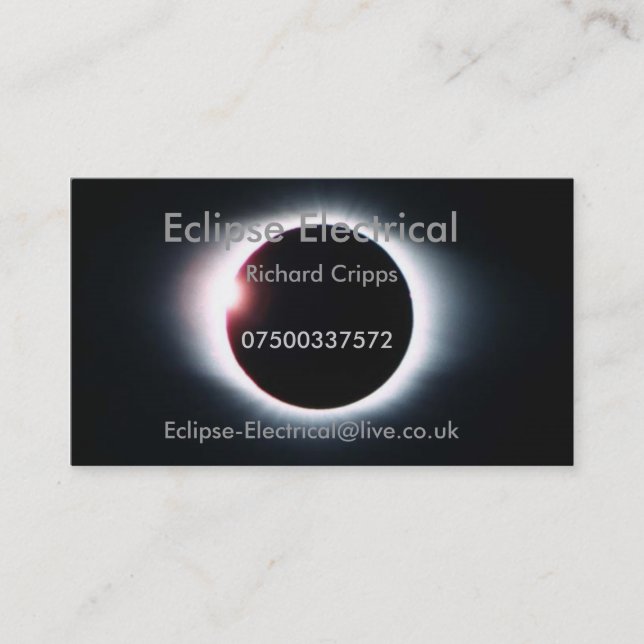 Eclipse Electrical Business Card (Front)