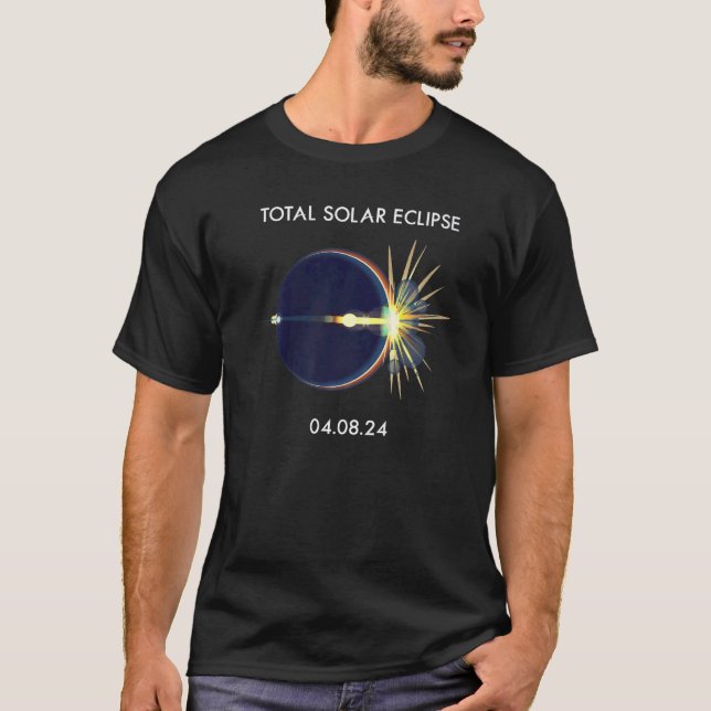 Eclipse Flare 04 08 24 Total Solar Eclipse America T-Shirt (Front)