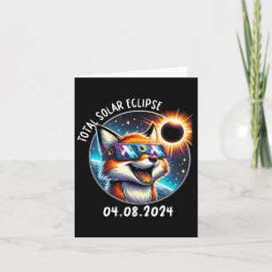 Eclipse Fox Wearing Gles Pet April 8 2024 Card