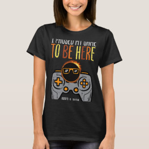 Eclipse Gamer Paused My Game April 8 Men Boys Kids T-Shirt