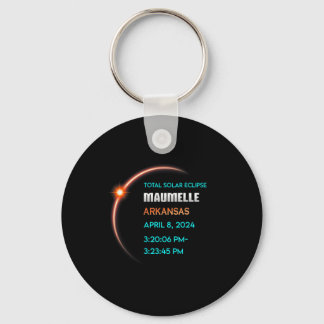 Eclipse Maumelle Arkansas Total Solar Eclipse 2024 Key Ring
