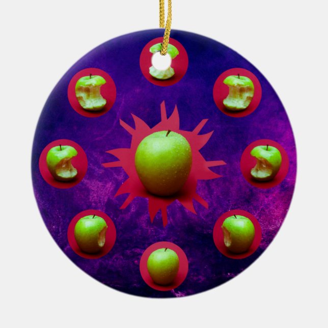 Eclipse Of The Green Star Ceramic Ornament (Front)