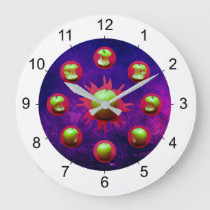 Eclipse Of The Green Star Large Clock